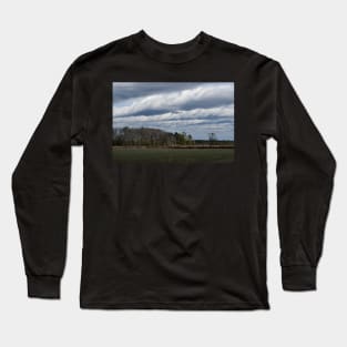 Clouds over farmland Long Sleeve T-Shirt